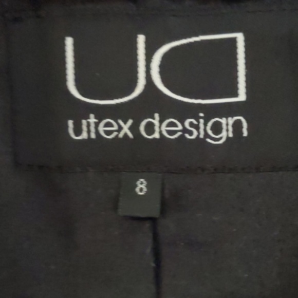 UD Utex Design Blazer Black With White Size 8 - Picture 5 of 5